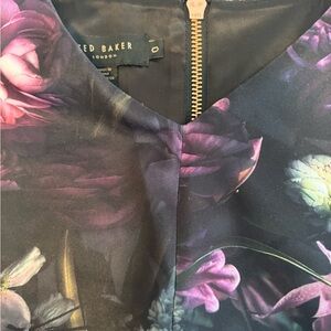 Ted Baker Women's Dark Floral Blazer - Purple and Black